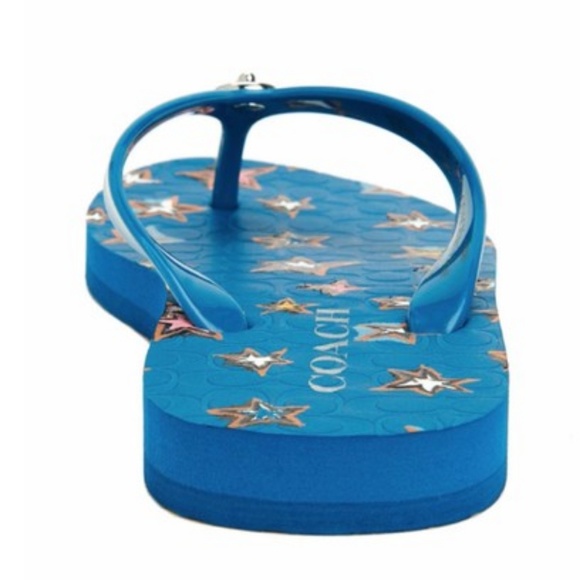 New Coach Abbigail Flip Flop Flops Star Sandals - Picture 5 of 6